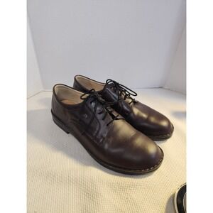 Finn Comfort Milano Brown Leather Casual Dress‎ Shoes Loafers Men's Size 10